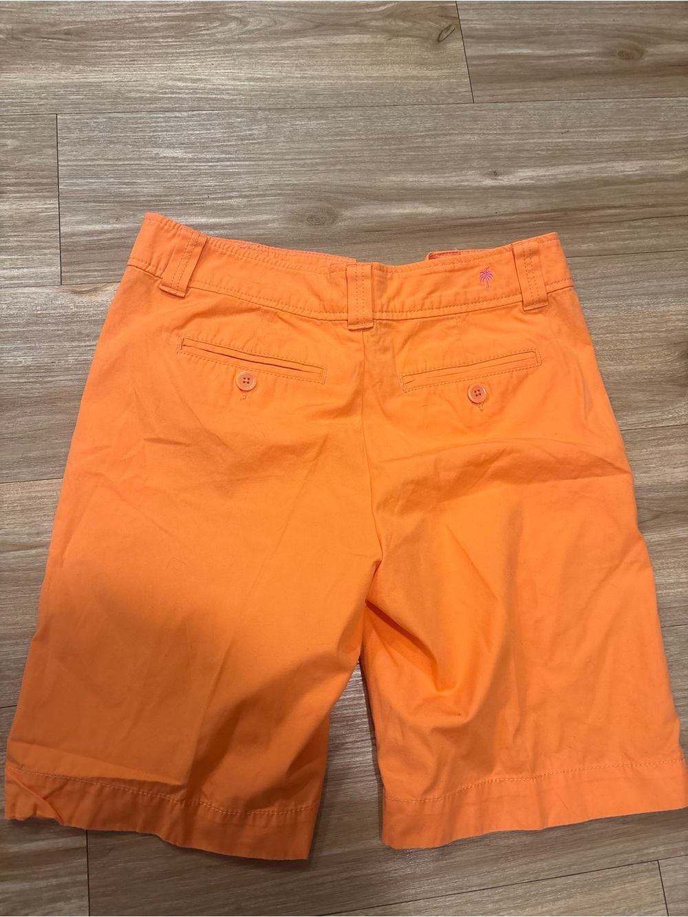 Lilly Pulitzer Vibrant Orange Shorts with Pink Trim